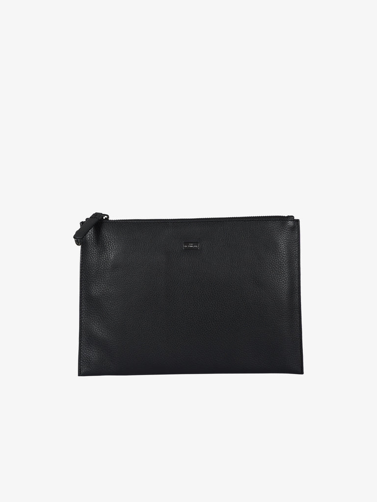 JOHN RICHMOND Pochette JR-B146 uomo pelle nero