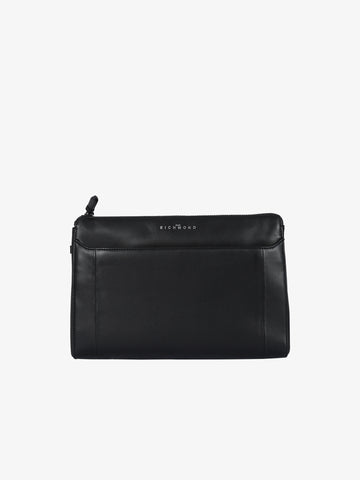 JOHN RICHMOND Pochette JR-B156 uomo pelle nero