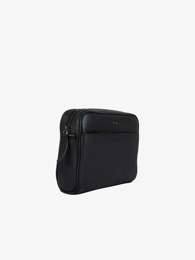 JOHN RICHMOND Pochette JR-B174 uomo pelle nero