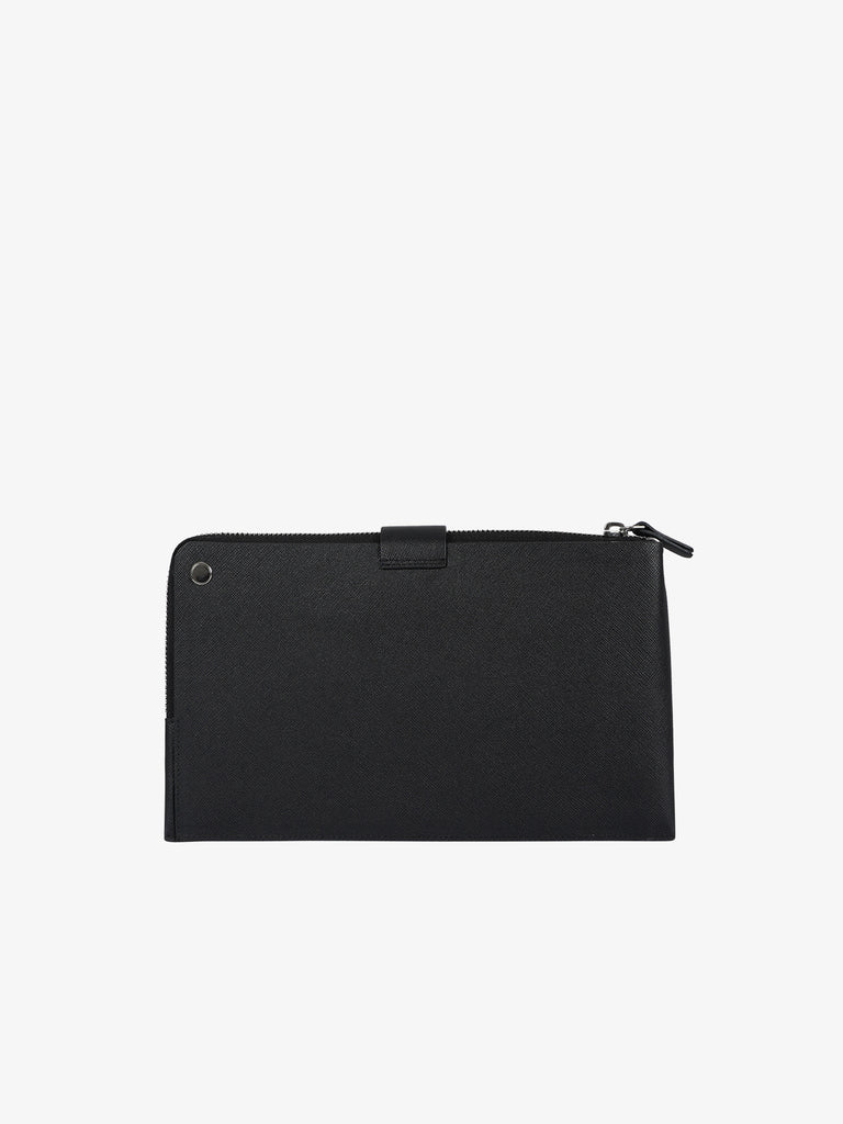 JOHN RICHMOND Pochette JR-W216 uomo pelle nero