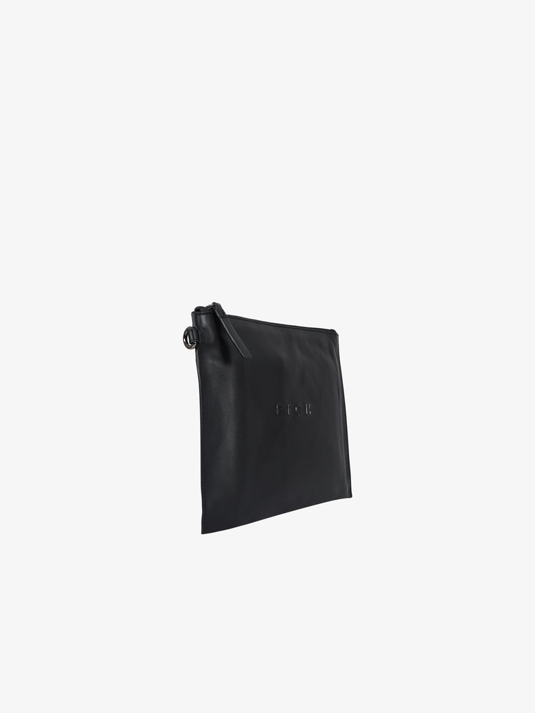 JOHN RICHMOND Pochette JR-W226 uomo pelle nero