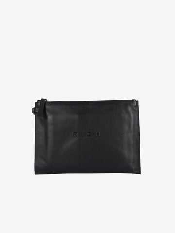 JOHN RICHMOND Pochette JR-W226 uomo pelle nero