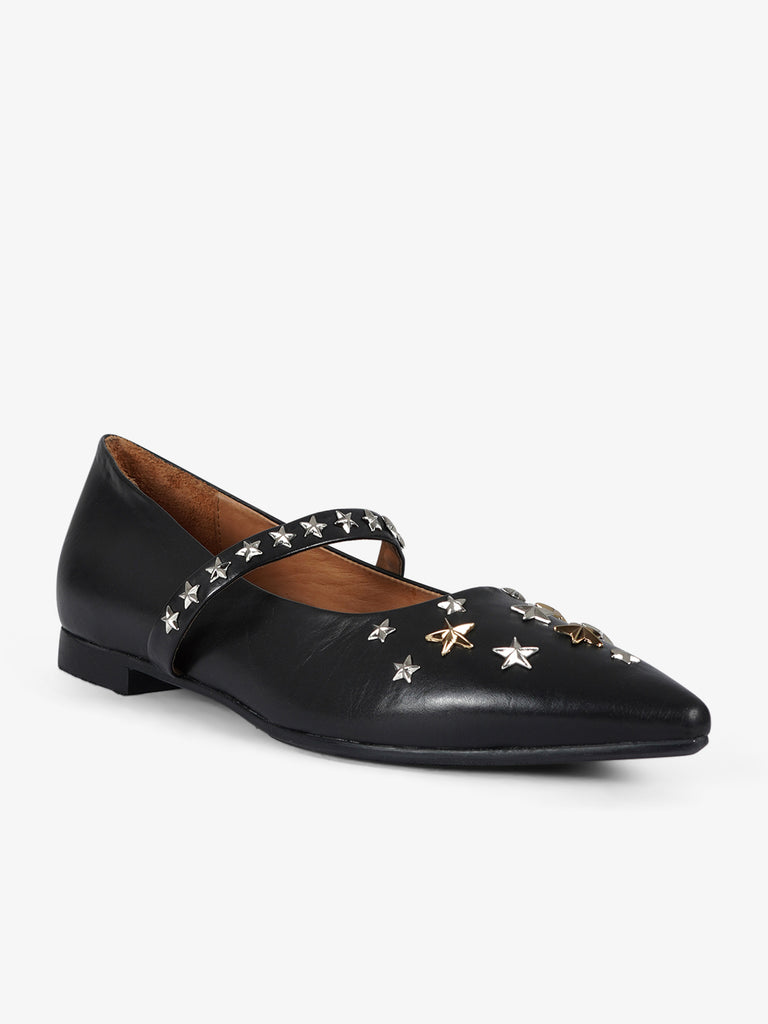 LA VITRINA Ballerine VERONA20 STAR Z donna pelle nero