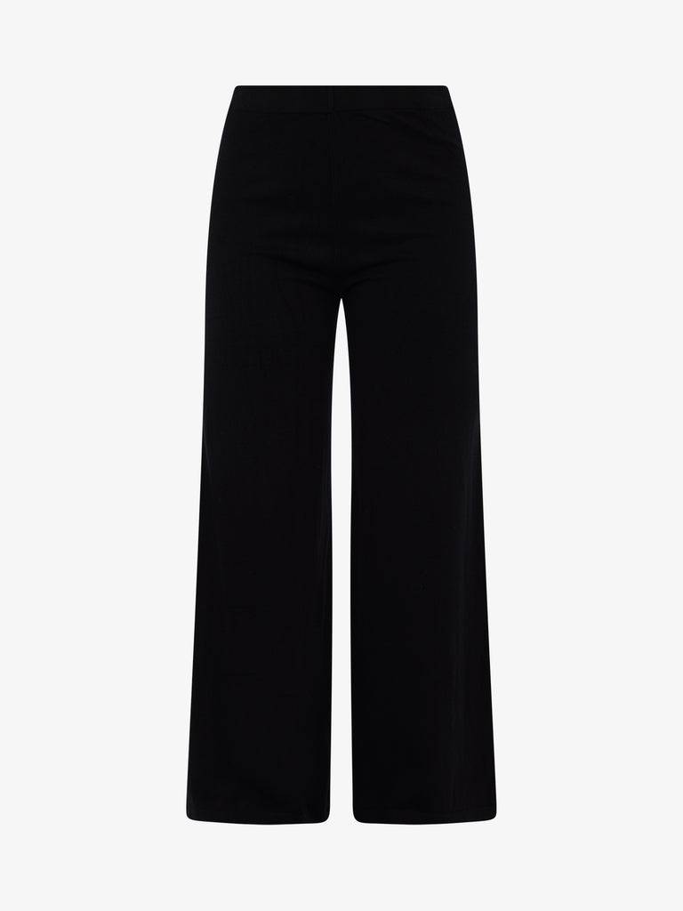 LHIER Pantalone flared donna viscosa nero