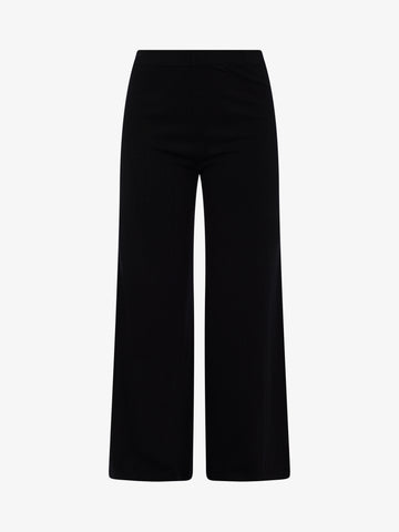 LHIER Pantalone flared donna viscosa nero