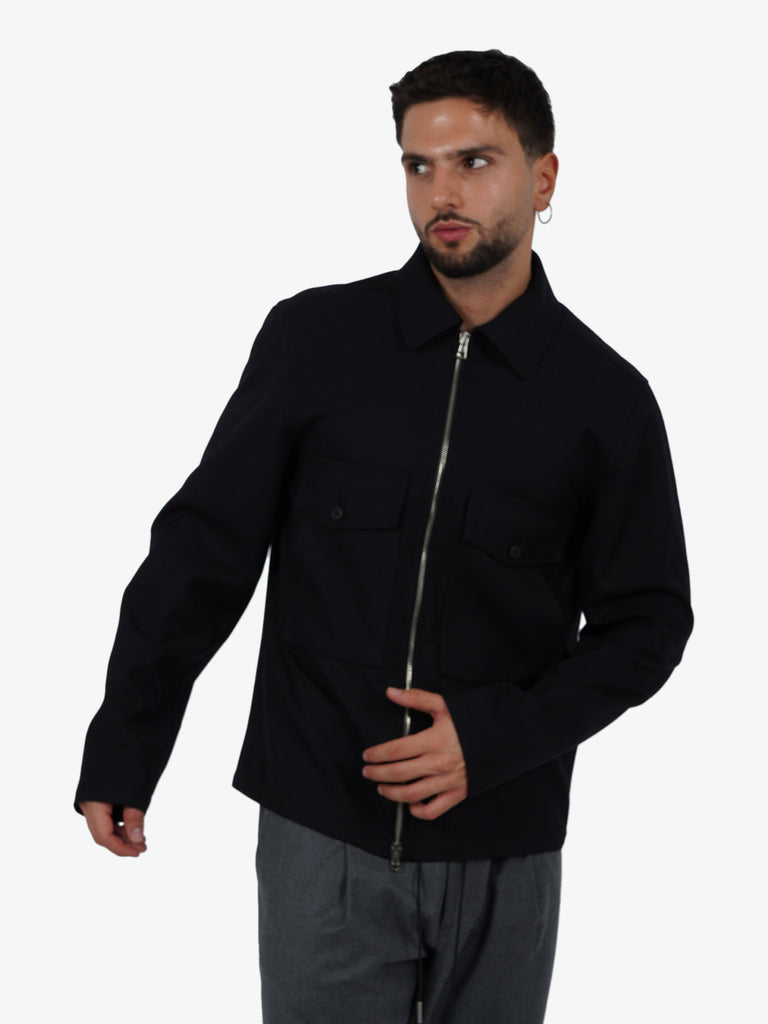 LOW BRAND Camicia Zip S130 uomo nero