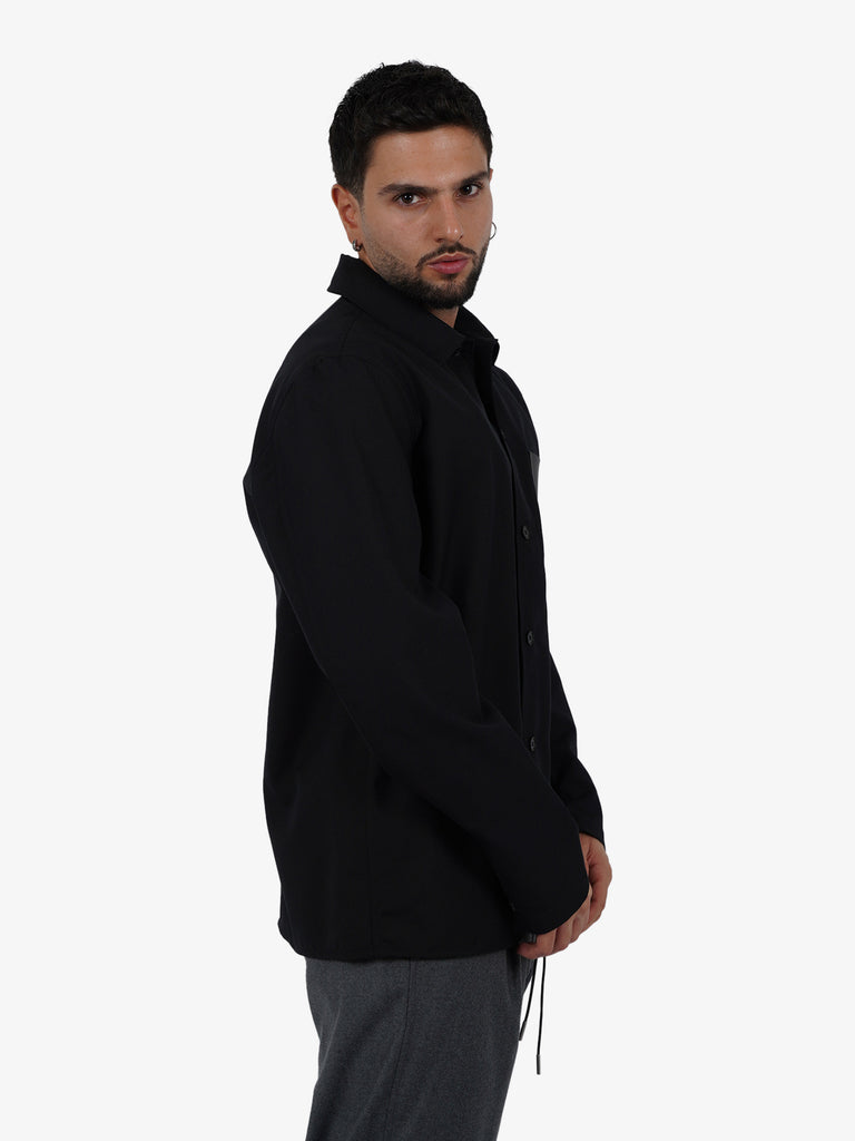 LOW BRAND Camicia S147 uomo lana nero