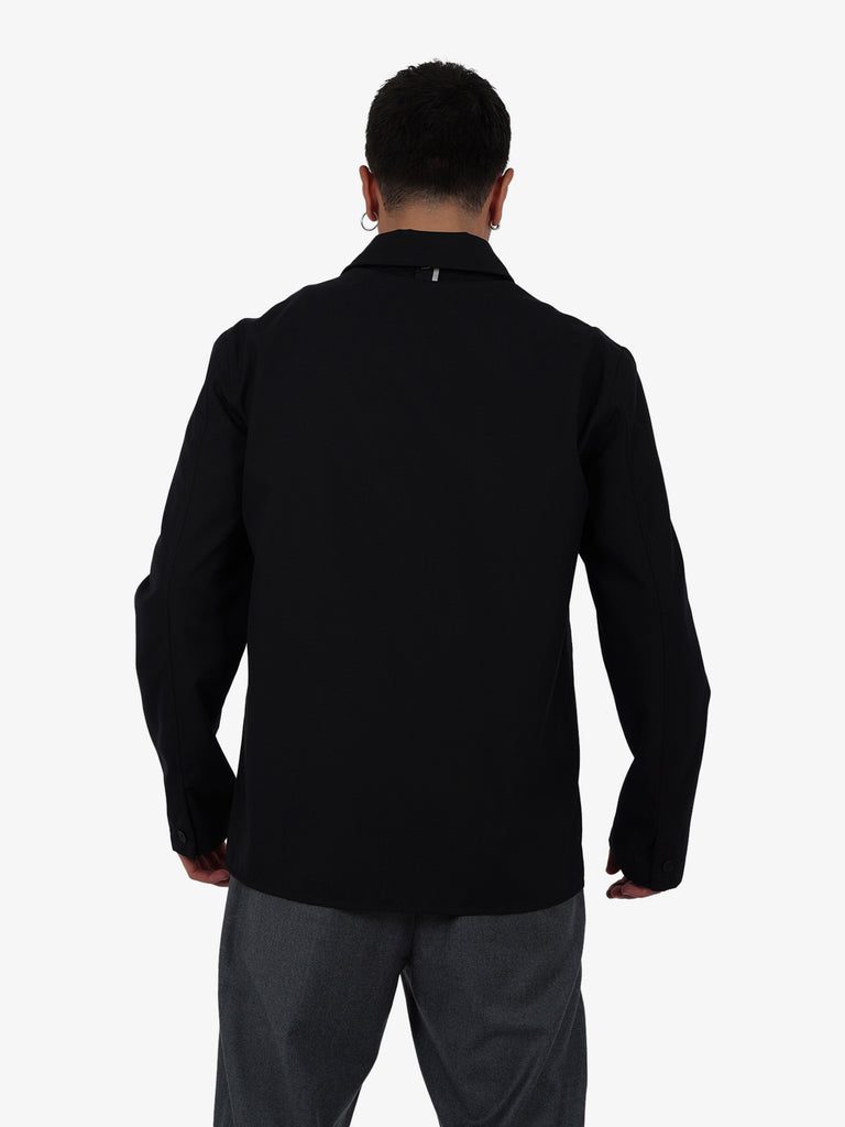 LOW BRAND Camicia S147 uomo lana nero