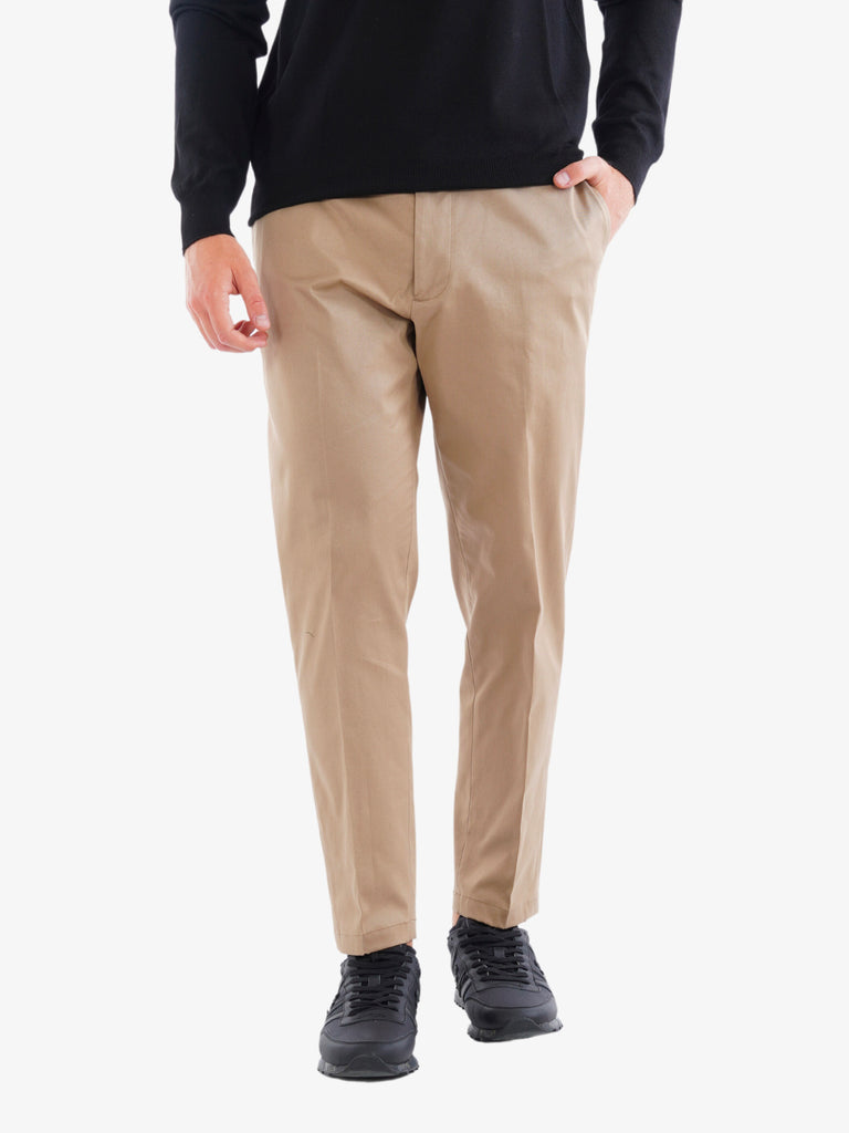 LOW BRAND Pantalone Ford Four Season uomo in misto lana beige