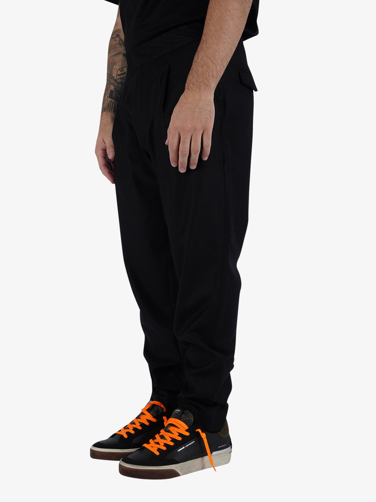 LOW BRAND Pantalone New Tokyo uomo lana nero