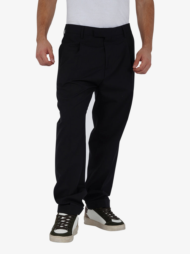 LOW BRAND Pantalone Kim uomo lana nero