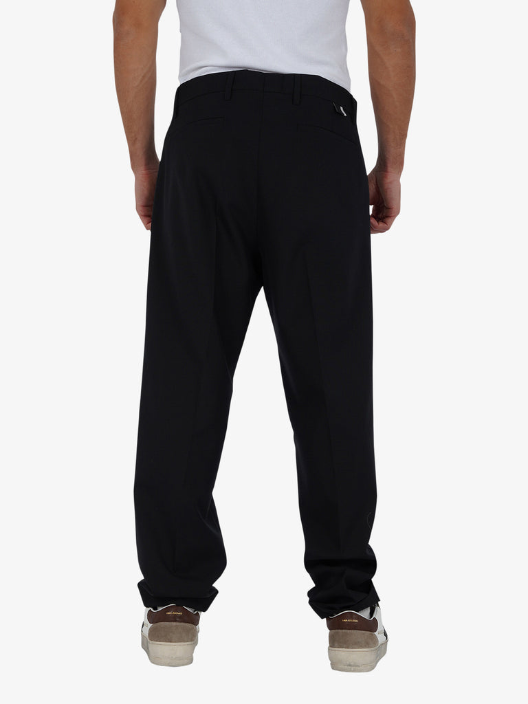 LOW BRAND Pantalone Kim uomo lana nero