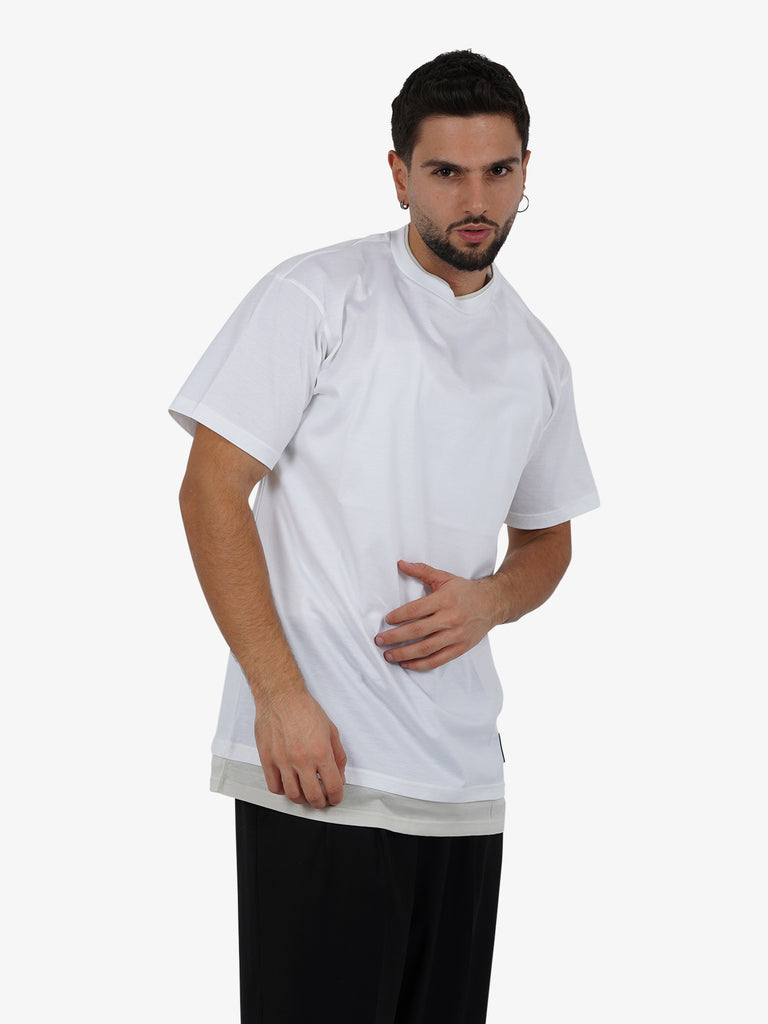 LOW BRAND T-shirt B236 Double uomo cotone bianco