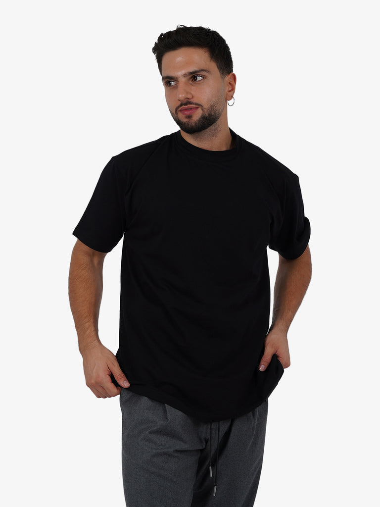 LOW BRAND T-shirt B150 LWBR uomo cotone nero