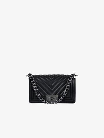 MARC ELLIS Borsa a spalla Flat S 24 donna PVC nero