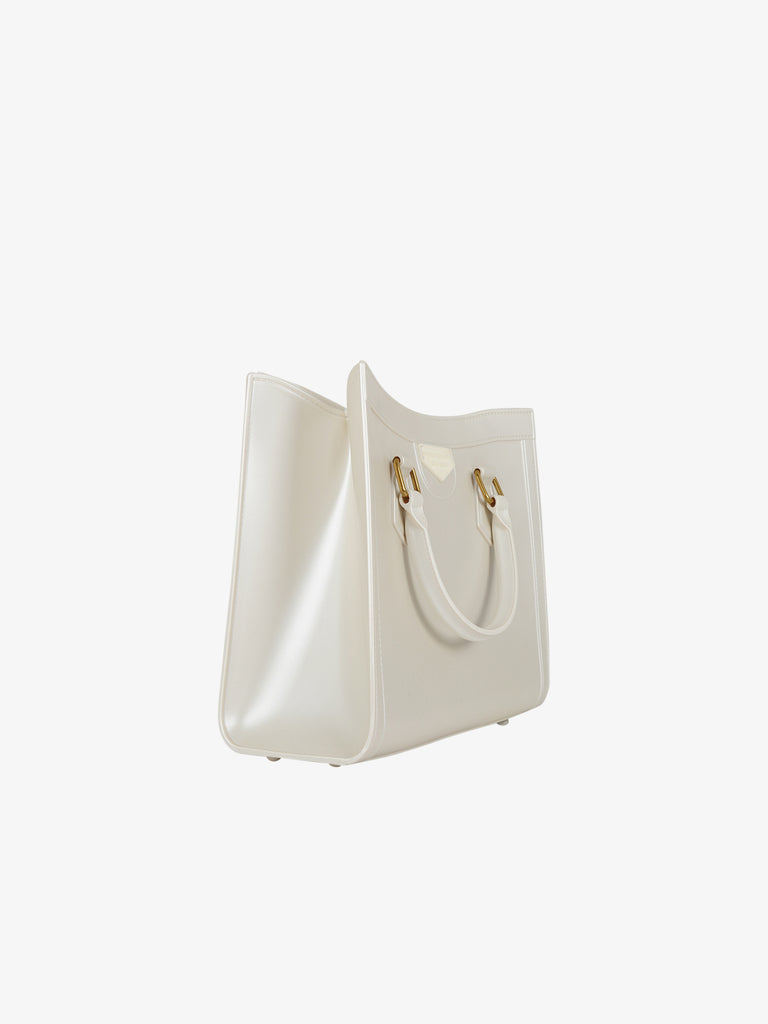 MARC ELLIS Borsa a mano Flat Wood M 24 donna bianco