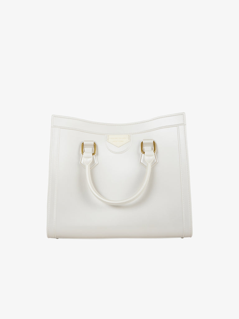 MARC ELLIS Borsa a mano Flat Wood M 24 donna bianco