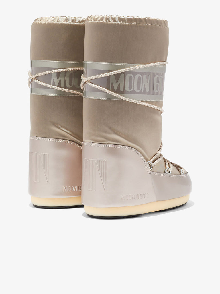 MOON BOOT Stivaletti Icon Glance in raso 205 CHF donna oro