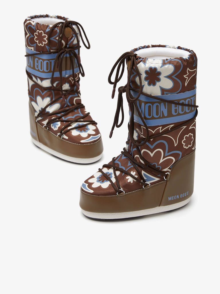 MOON BOOT Stivali Icon floreale 205 CHF donna marrone