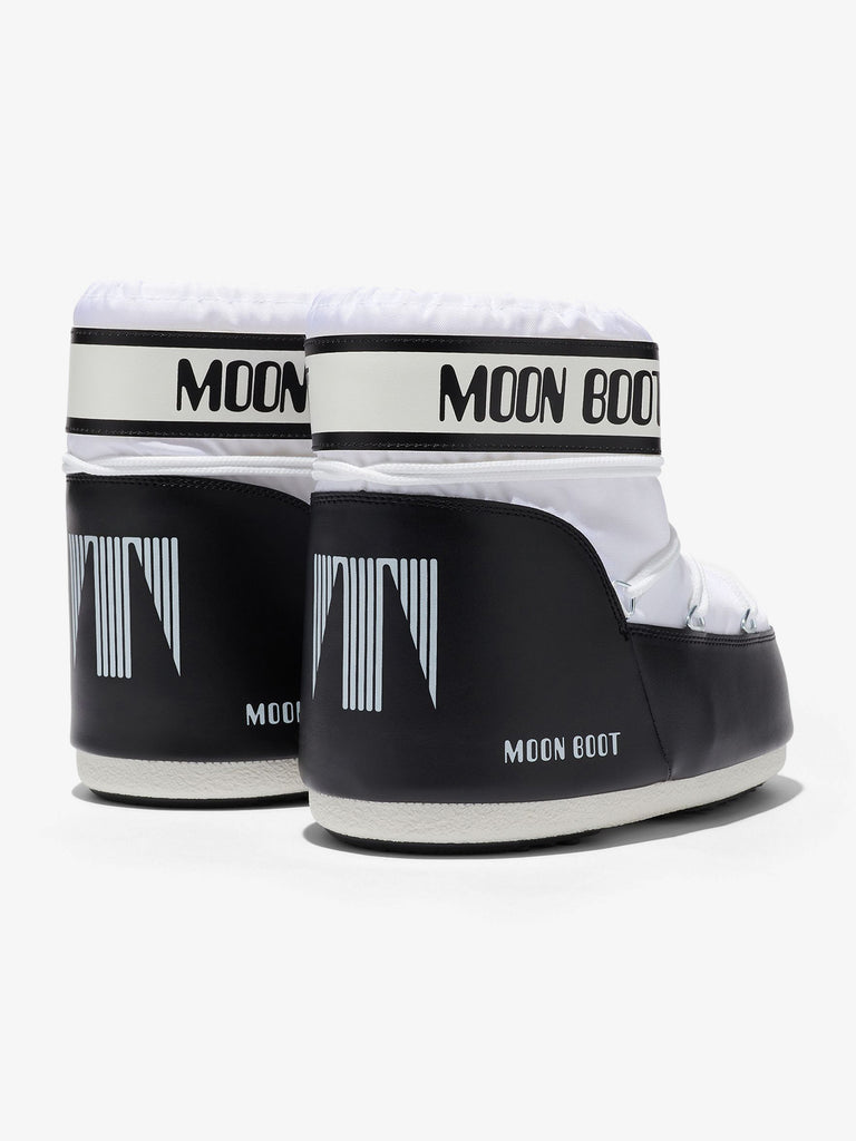 MOON BOOT Stivaletti Icon Low in nylon bianco