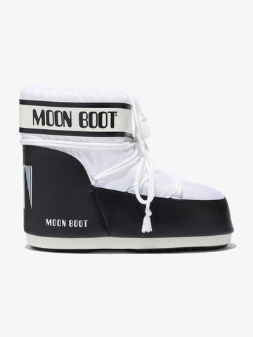 MOON BOOT Stivaletti Icon Low in nylon bianco