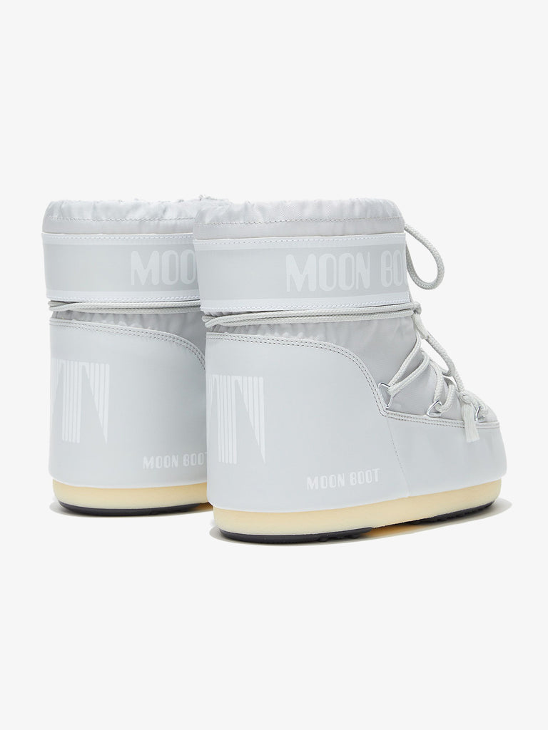 MOON BOOT Stivaletti Icon Low in nylon donna grigio