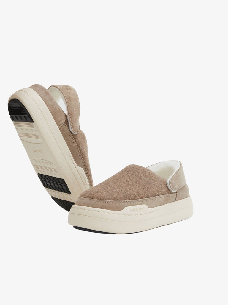 MOON BOOT Tronchetti MB PARK CLOG FELT donna beige