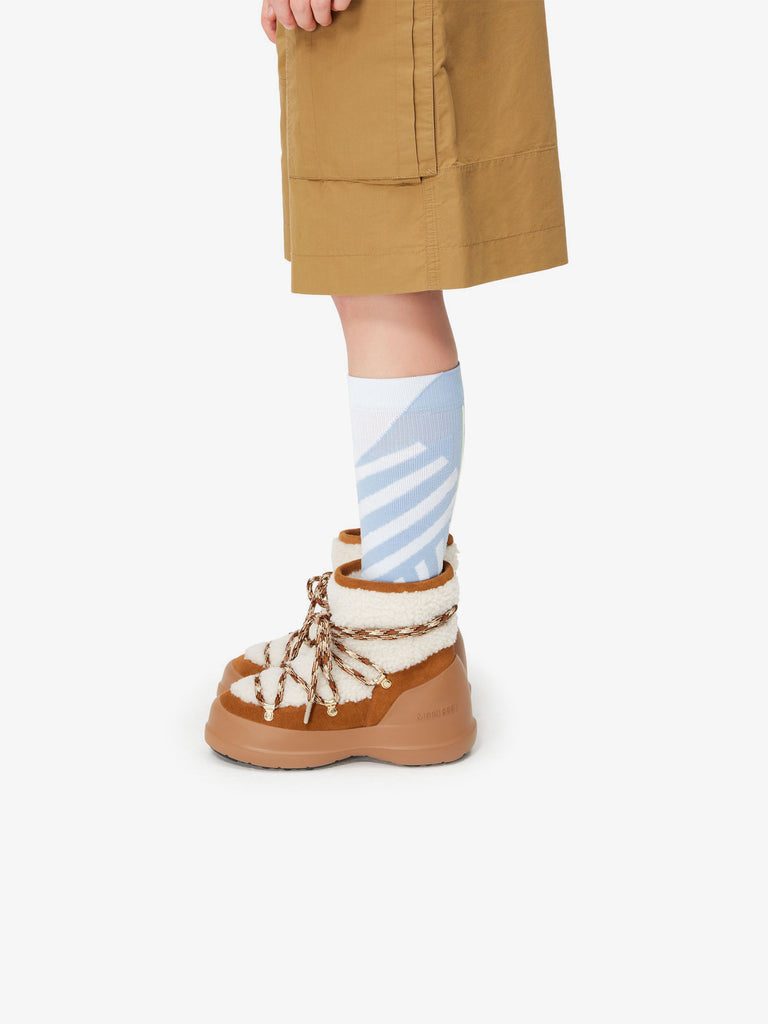 MOON BOOT Stivaletti Luna in shearling 310 CHF donna marrone