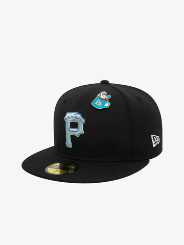 NEW ERA Cappello 59FIFTY Pittsburgh Pirates MLB Pin Pack uomo lana nero