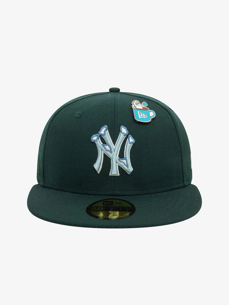 NEW ERA Cappello 59FIFTY New York Yankees MLB Pin Pack uomo lana verde