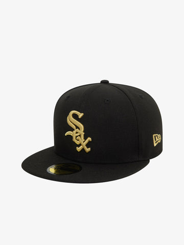 NEW ERA Cappello 59FIFTY Chicago White Sox Cooperstown Metallic uomo nero