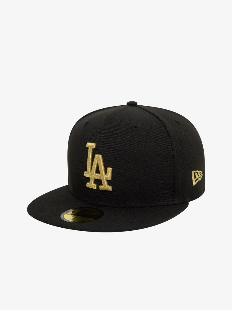 NEW ERA Cappello 59FIFTY LA Dodgers Cooperstown Metallic uomo nero