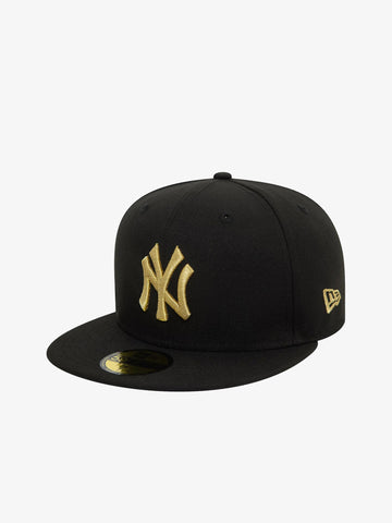 NEW ERA Cappello 59FIFTY New York Yankees Cooperstown Metallic uomo nero