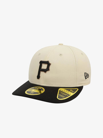 NEW ERA Cappello 59FIFTY Low Profile Pittsburgh Pirates Seasonal World Series uomo cotone beige