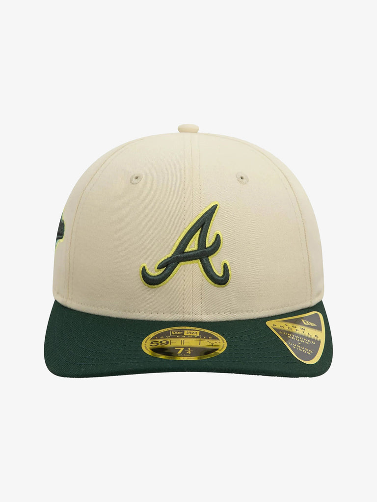 NEW ERA Cappello 59FIFTY Low Profile Atlanta Braves Seasonal World Series uomo cotone beige