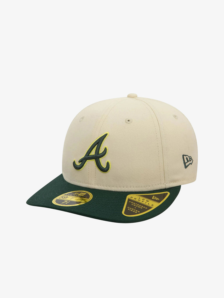 NEW ERA Cappello 59FIFTY Low Profile Atlanta Braves Seasonal World Series uomo cotone beige