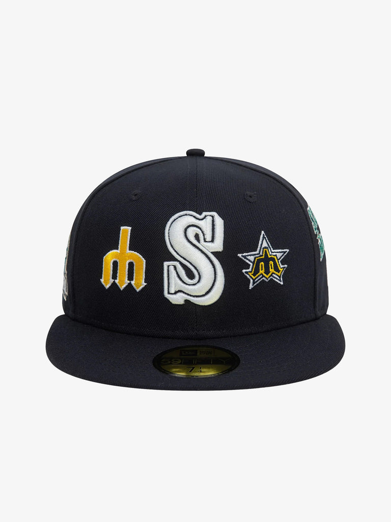 NEW ERA Cappello 59FIFTY Seattle Mariners MLB Cooperstown Patch uomo blu