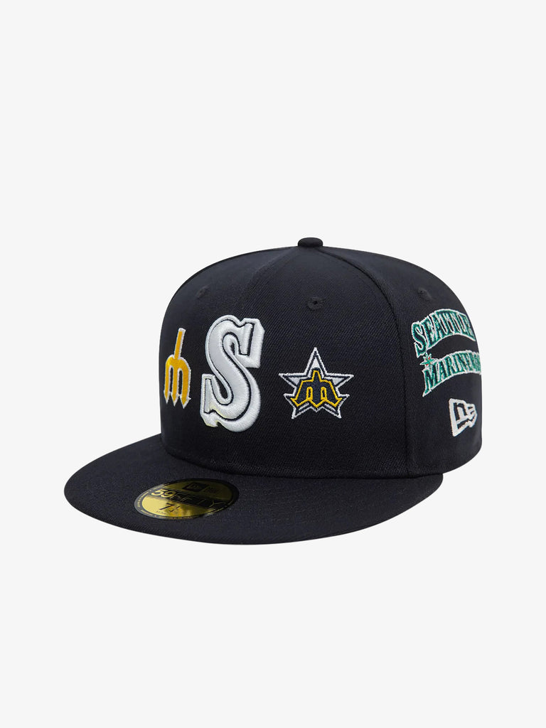 NEW ERA Cappello 59FIFTY Seattle Mariners MLB Cooperstown Patch uomo blu