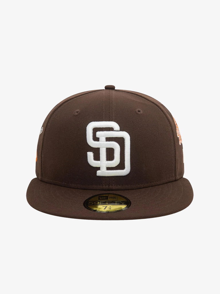 NEW ERA Cappello 59FIFTY San Diego Padres MLB Cooperstown Patch uomo marrone