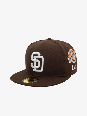 NEW ERA Cappello 59FIFTY San Diego Padres MLB Cooperstown Patch uomo marrone