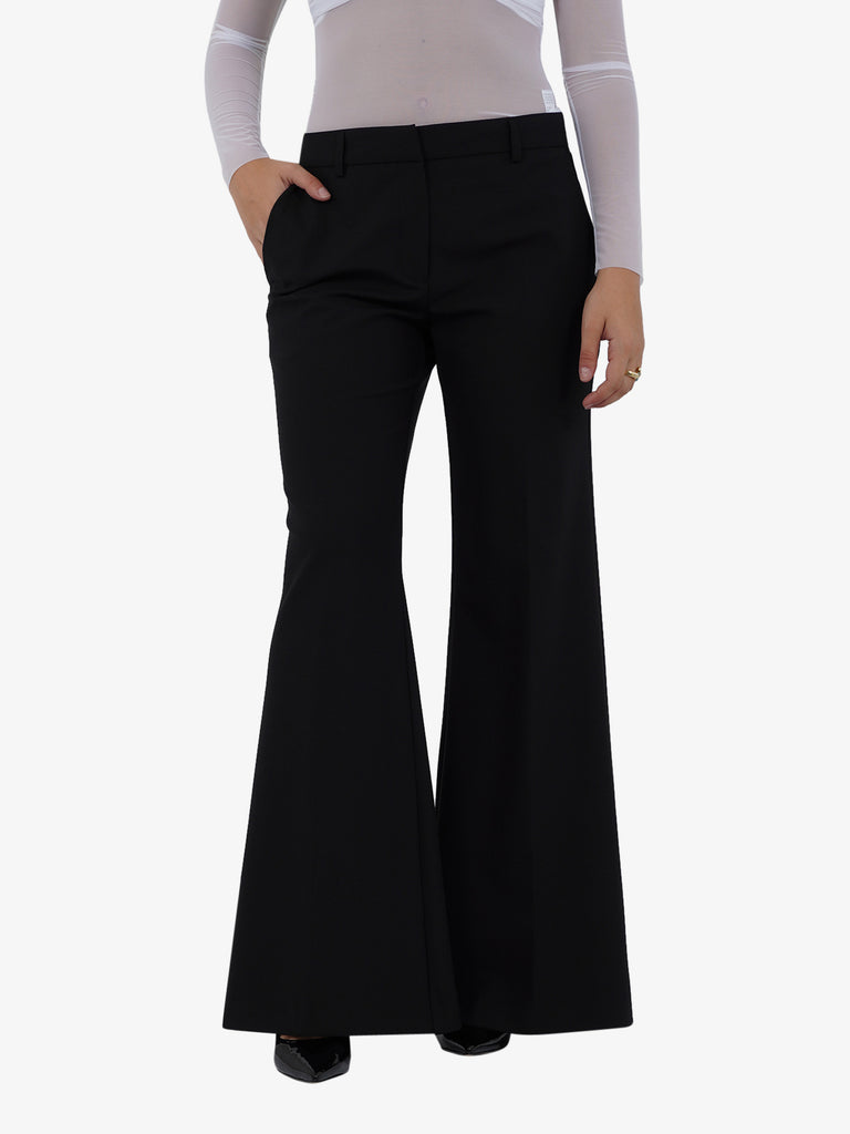 OTTOD'AME Pantalone flare donna nero