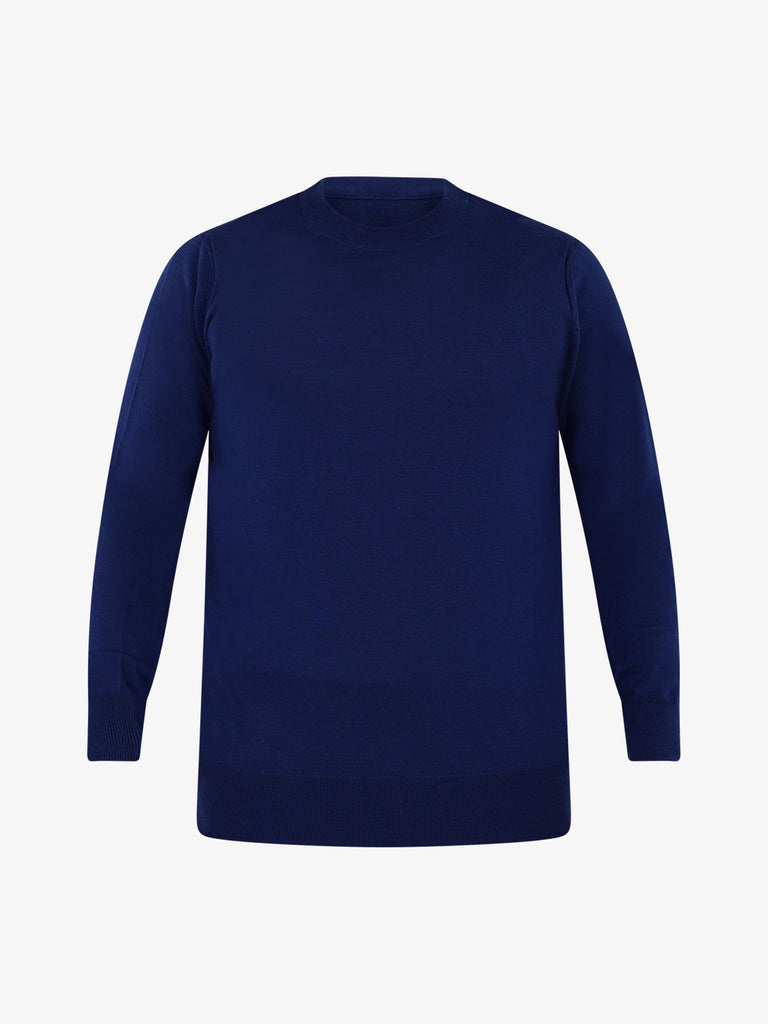 PAOLO PECORA Blue wool men s crew neck long sleeve sweater Faraone