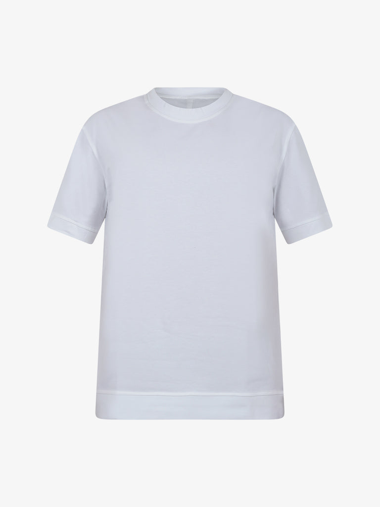 PAOLO PECORA T-shirt extrafine uomo cotone bianco