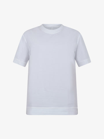 PAOLO PECORA T-shirt extrafine uomo cotone bianco