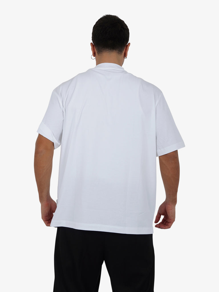 PAOLO PECORA T-shirt girocollo uomo cotone bianco