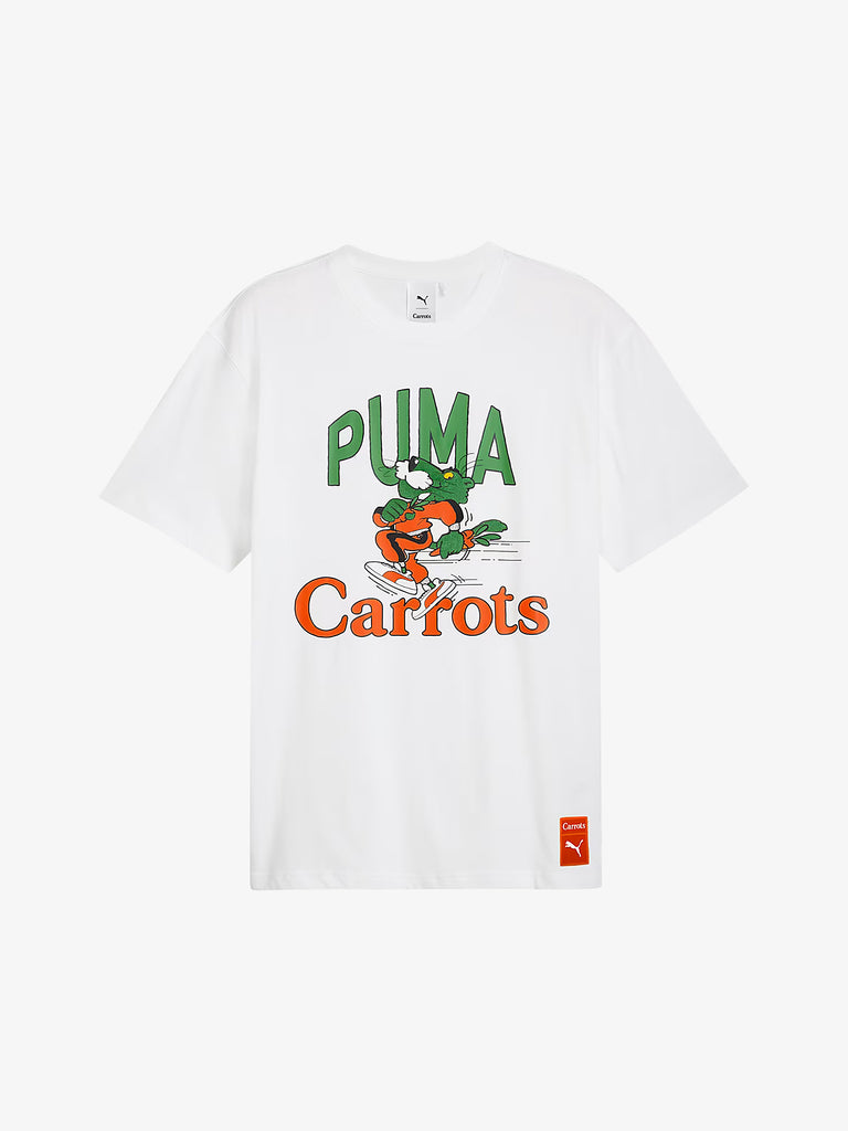 PUMA T-shirt x Carrots con grafica 627443_ uomo cotone bianco