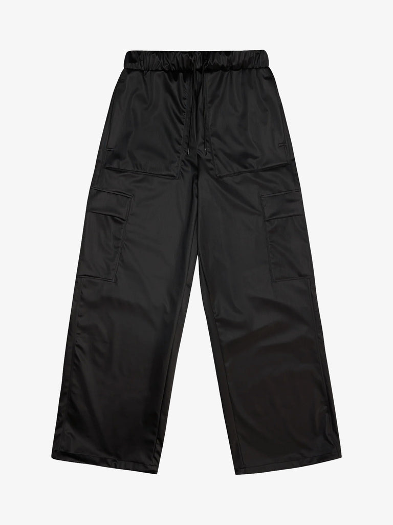 RAINS Pantalone Cargo Rain Wide nero