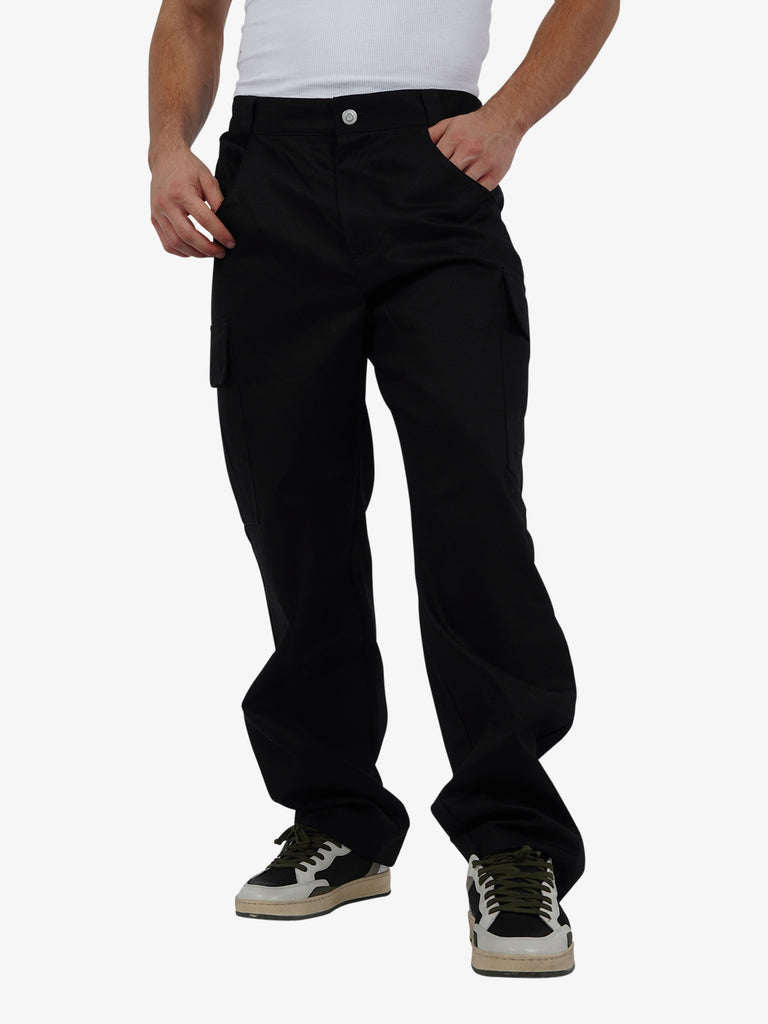 SILTED Pantalone Arau uomo cotone nero