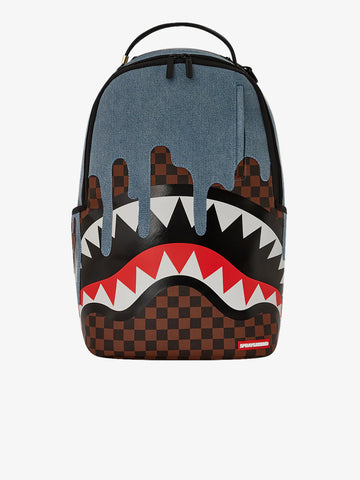 SPRAYGROUND Zaino Fabric House Shark Drip 910B6262NSZ azzurro