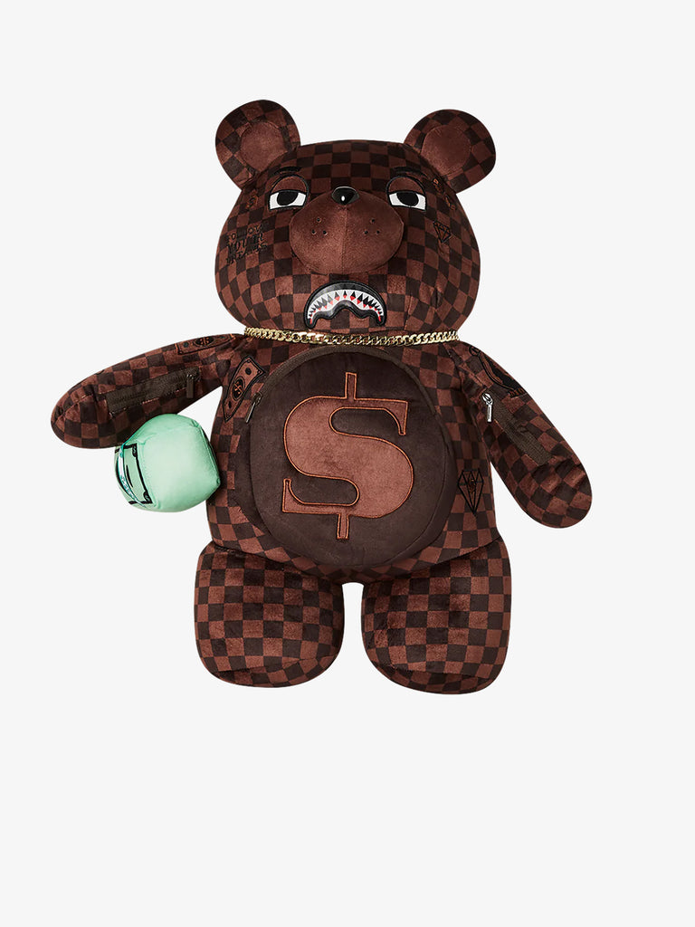 SPRAYGROUND Zaino Lenticurlar Effects MoneyBear TeddyBear 910B6518NSZ marrone